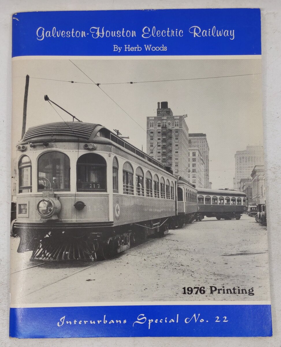 Galveston-Houston Electric Railway Paperback Book By Herb Woods VG