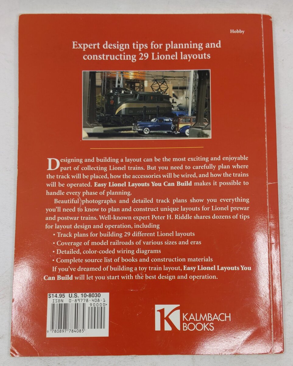 Easy Lionel Layouts You Can Build Paperback Book By Peter H. Riddle VG