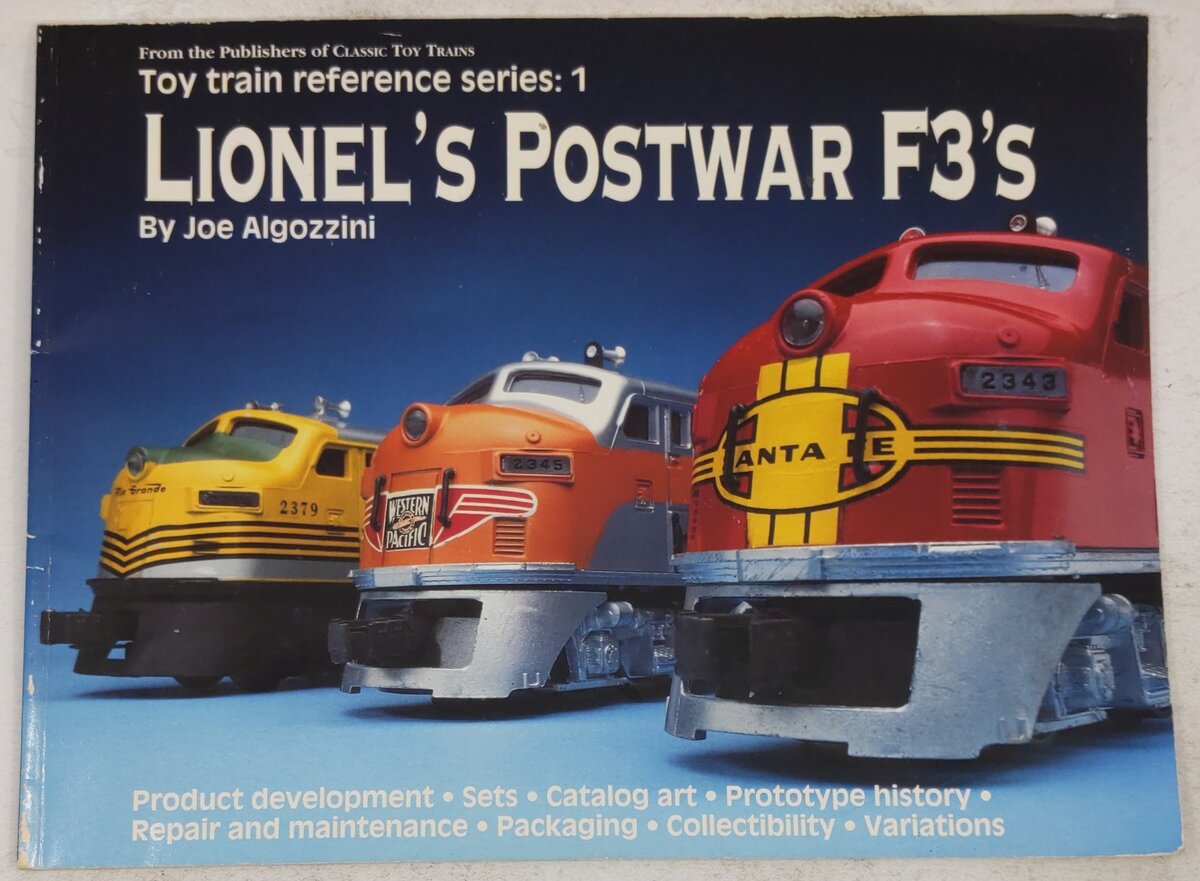 Lionel's Postwar F3's Paperback Book Joe Algozzini, Manny Piazza, Frank Piazza VG