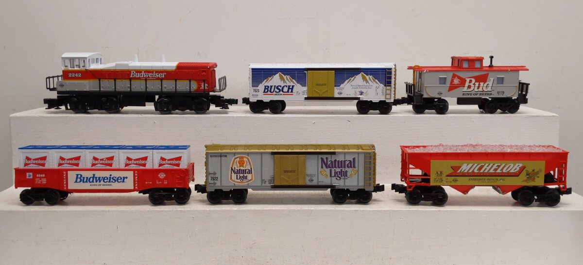 K-Line 1521 O Gauge Anheuser-Busch Beer Train Set EX/Box