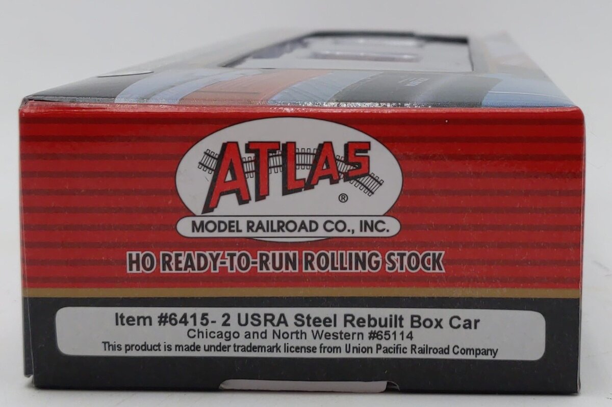 Atlas 6415-2 HO Scale USRA Steel Box Chicago & North Western #65114