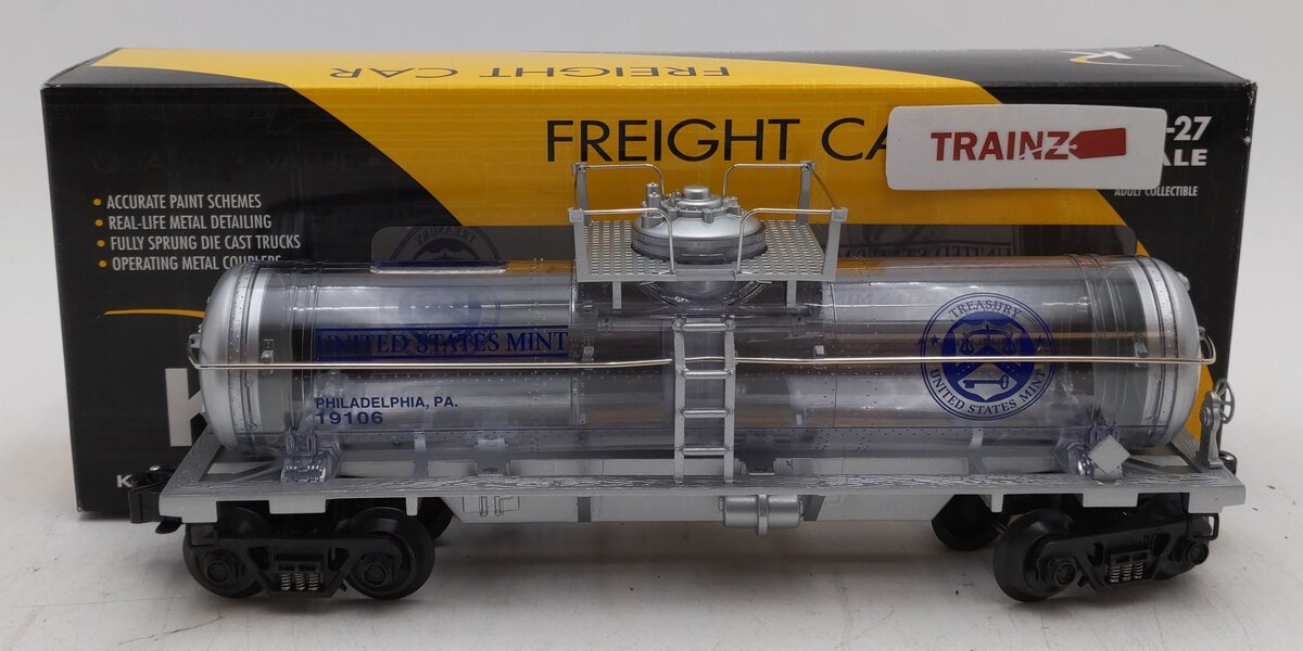 K-Line K632-8028 O Gauge US Mint Philadelphia Tank Car Bank #19106 EX/Box