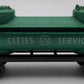 Lionel 6045 Vintage O Cities Service Green Double Dome Tank Car VG