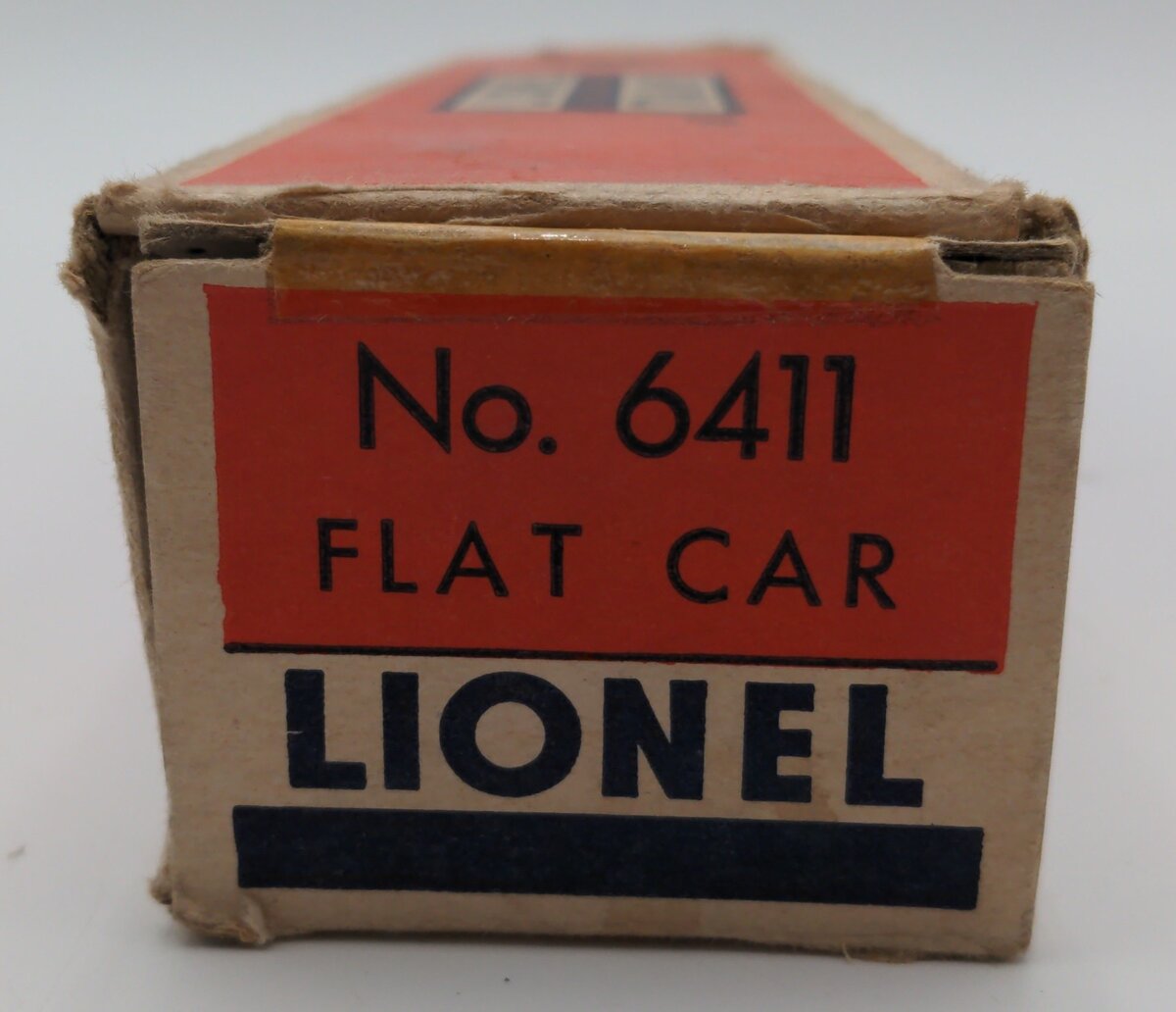 Lionel 6411 Vintage O Die Cast Flatcar with Stakes VG/Box