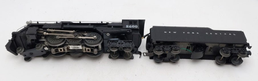 Lionel 6-8600 4-6-4 NYC Die-cast Hudson Steam Locomotive and Tender VG/Box