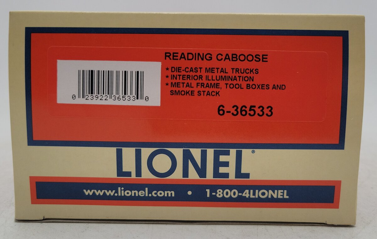 Lionel 6-36533 O Reading Illuminated Caboose #92803