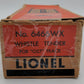 Lionel 6466WX Vintage O Lionel Lines Operating Whistling Tender VG/Box