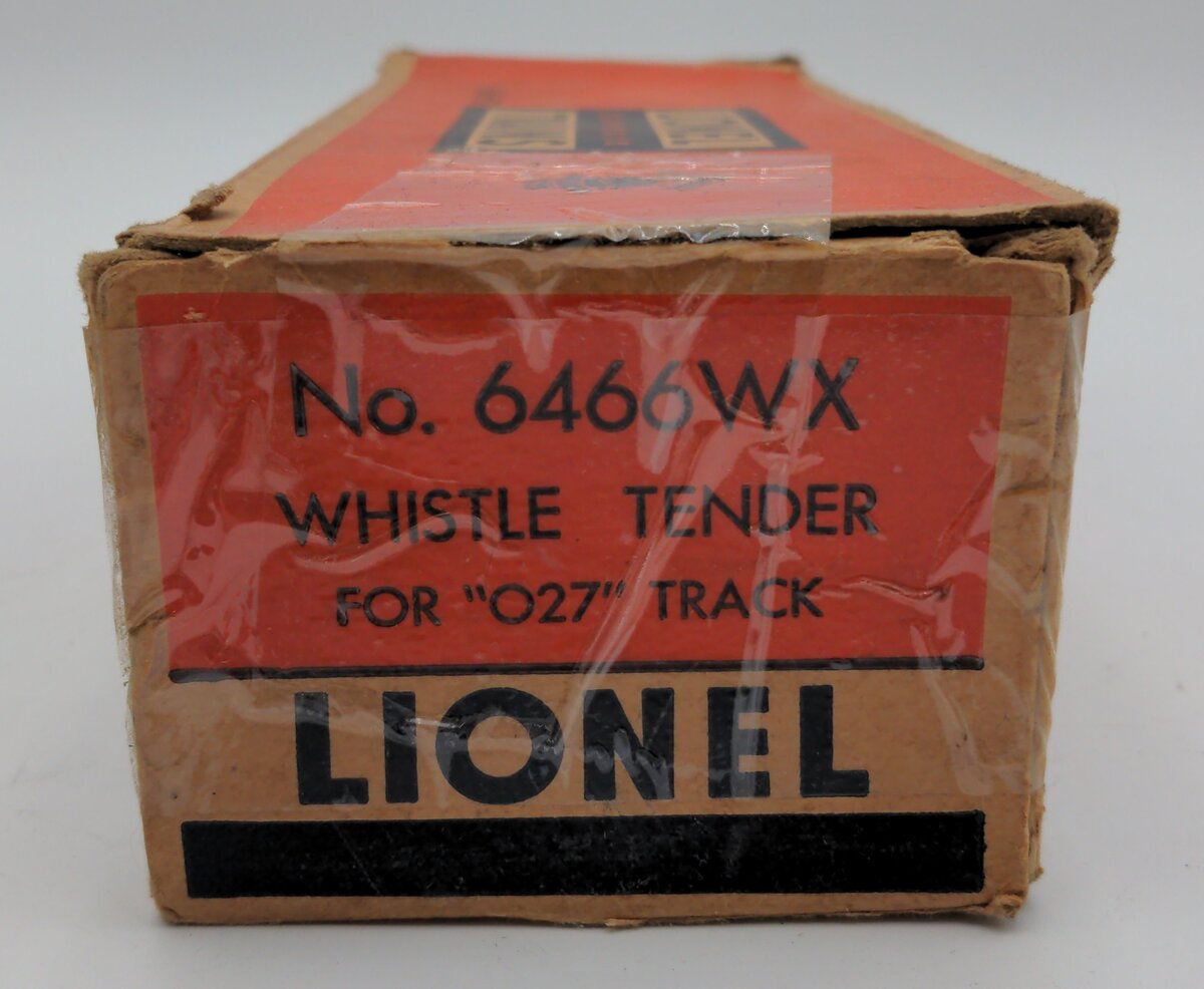 Lionel 6466WX Vintage O Lionel Lines Operating Whistling Tender VG/Box