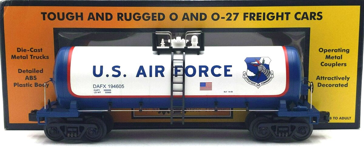 MTH 30-73140 Air Force Modern Tank Car #194605 LN/Box