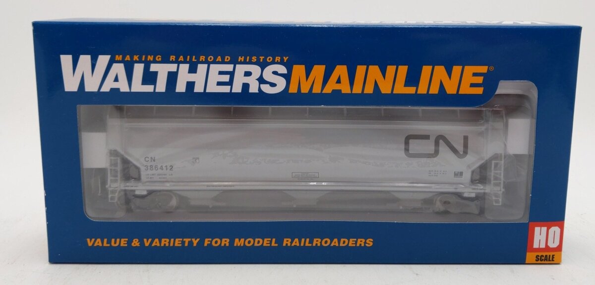 Walthers 910-7629 HO Canadian National 60' NSC 5150 3-Bay Covered Hopper #386412