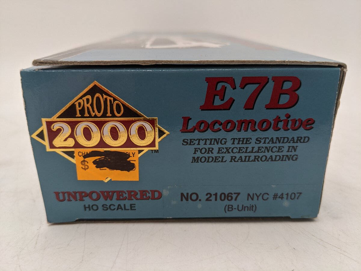 Proto 2000 21067 HO Scale New York Central E7B Non-Powered B-Unit #4107 EX/Box