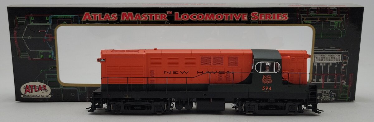 Atlas 9527 HO Scale New Haven H16-44 Diesel Locomotive #594 EX/Box
