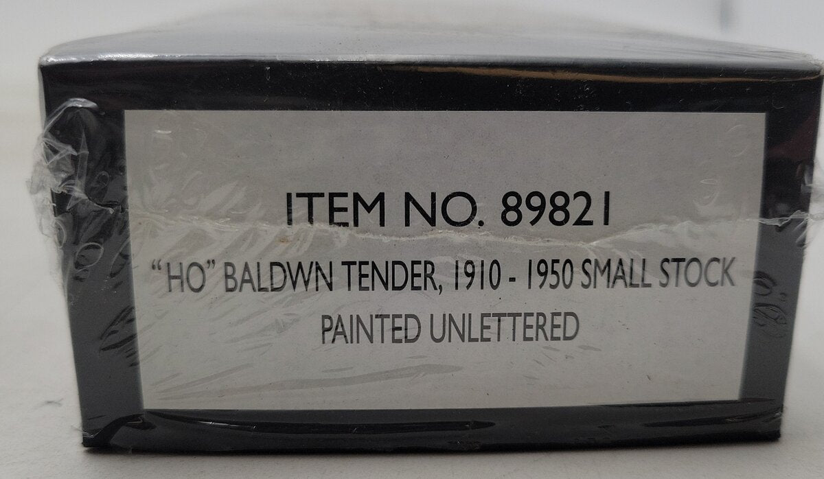 Bachmann 89821 HO Scale Unlettered 1910-1950 Baldwin Small Tender LN/Box