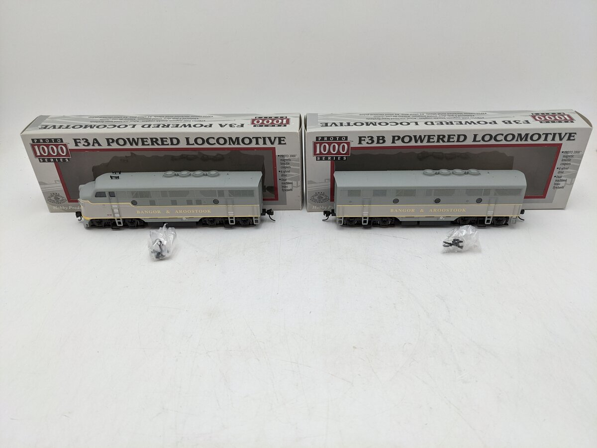 Proto 1000 31414 HO Bangor & Aroostook F3 A/B Diesel Locomotive Set EX/Box