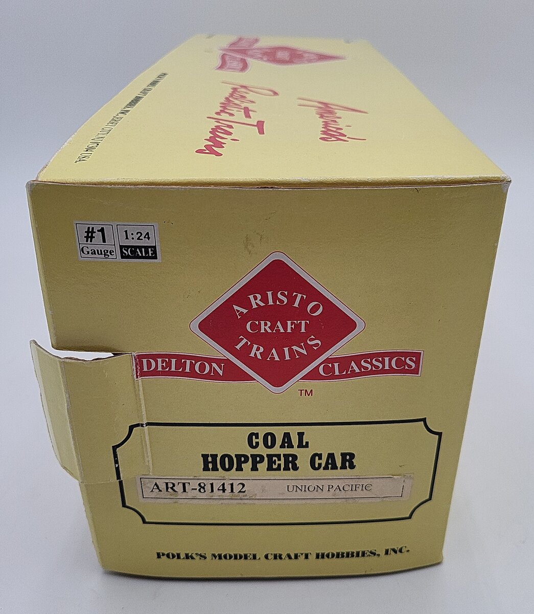 Aristo-Craft 81412 Union Pacific Coal Hopper Car EX/Box