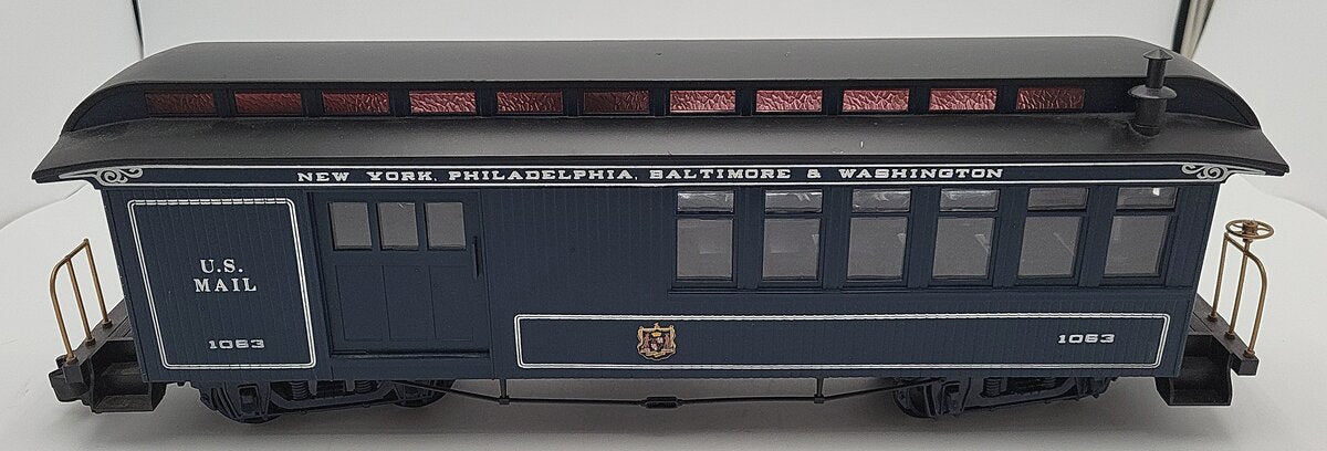 Bachmann 97143 G Scale Baltimore & Ohio Royal Blue Combine Car #1063 EX/Box