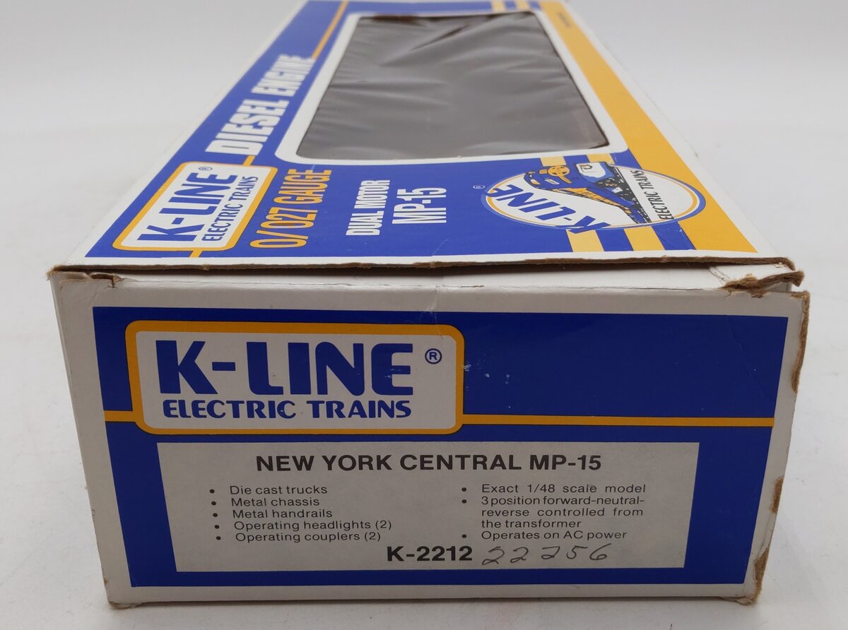 K-Line K2212 O Gauge New York Central MP-15 Diesel Engine VG/Box