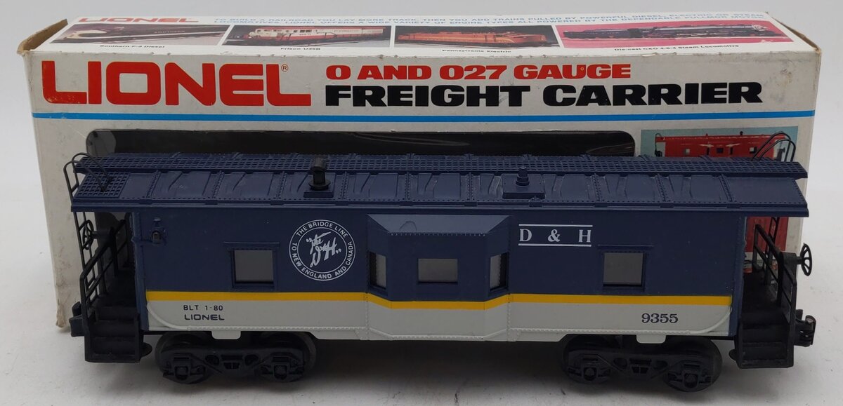 Lionel 6-9355 O Gauge Delaware & Hudson Bay Window Caboose VG/Box