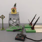 Lionel Vintage O Gauge Accessories: 068, 47, 165, Warning Bell & Streetlamps [8] VG