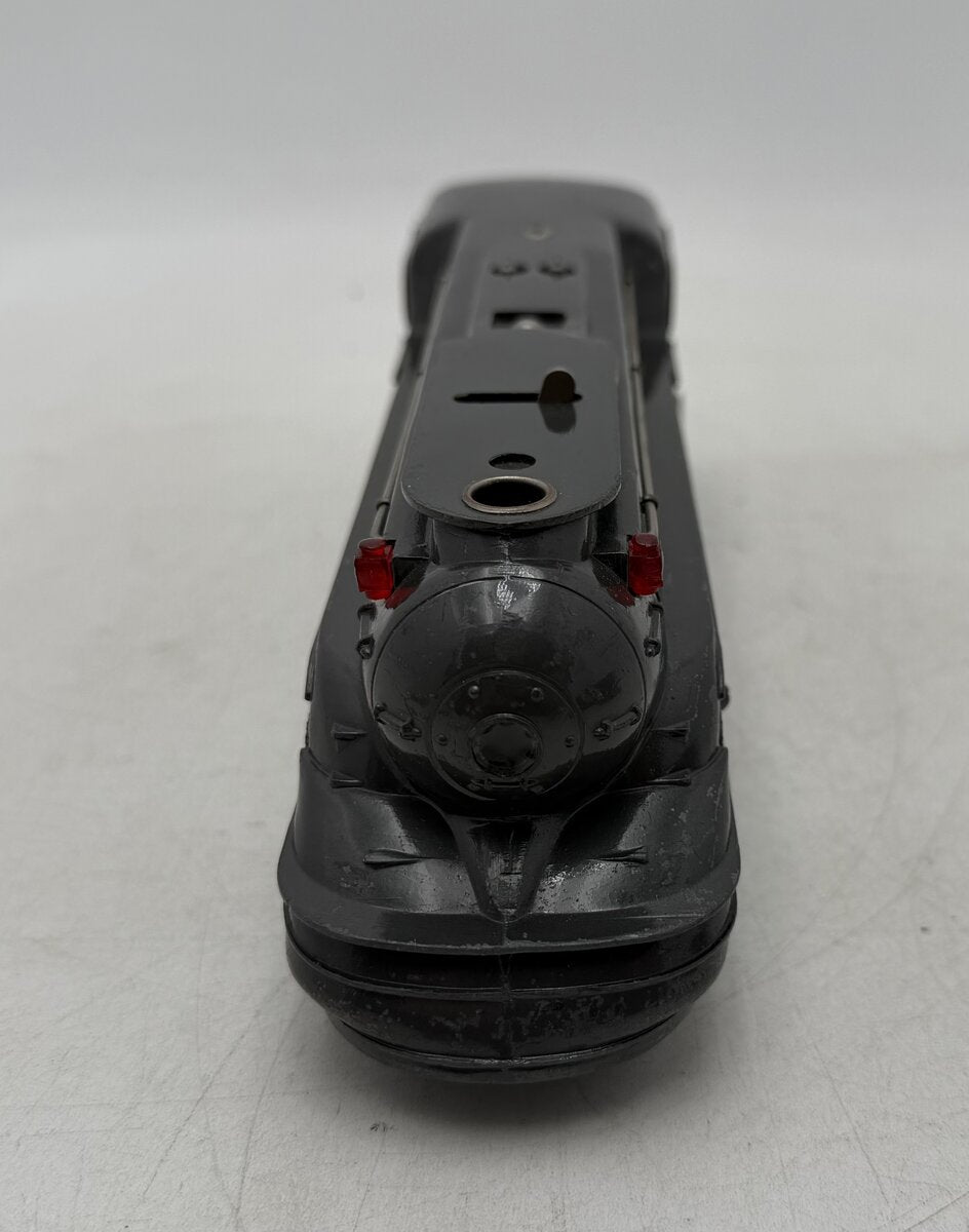 Lionel 1668E Vintage O 2-6-2 Gunmetal Streamline Steam Locomotive & Tender VG