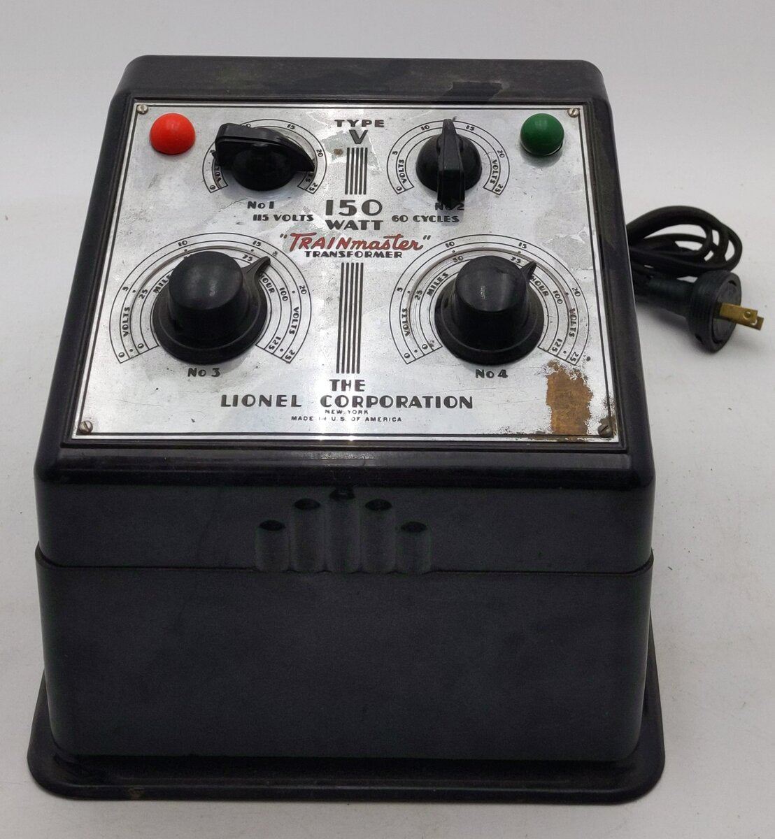 Lionel V 150 Watt Vintage O 4 Train Transformer VG