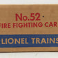 Lionel 52 Vintage O Motorized Fire Car VG/Box