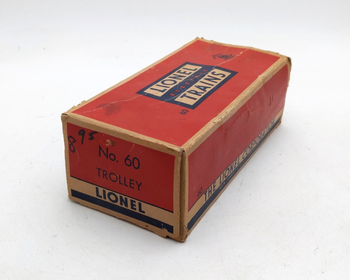 Lionel 60 Vintage O Lionelville Motorized Rapid Transit Trolley VG/Box