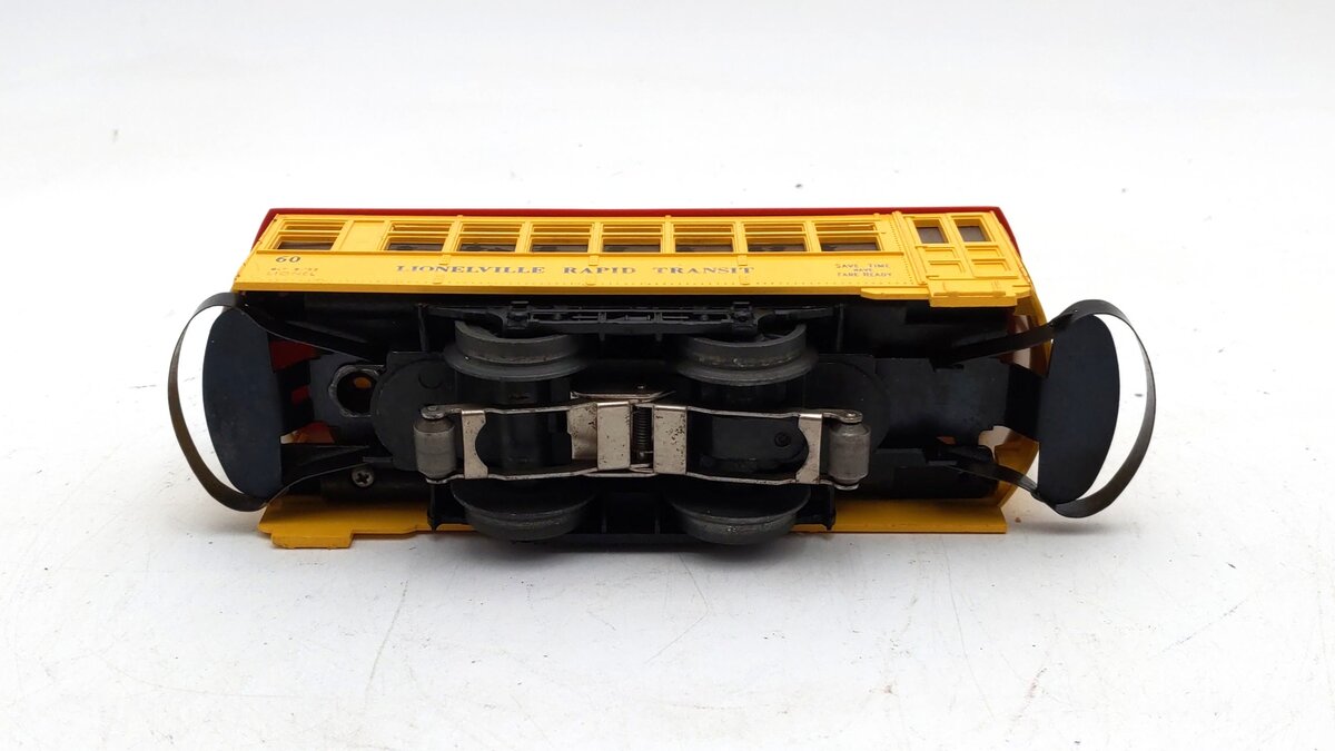Lionel 60 Vintage O Lionelville Motorized Rapid Transit Trolley VG/Box