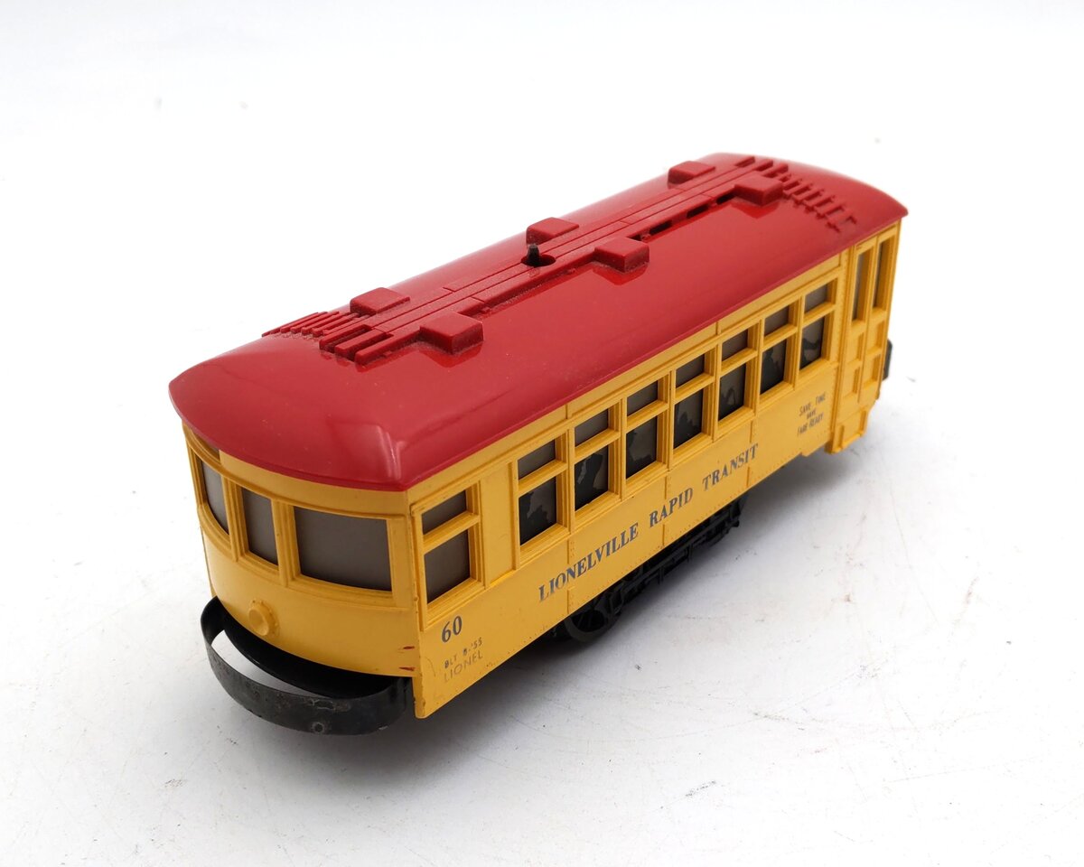 Lionel 60 Vintage O Lionelville Motorized Rapid Transit Trolley VG/Box
