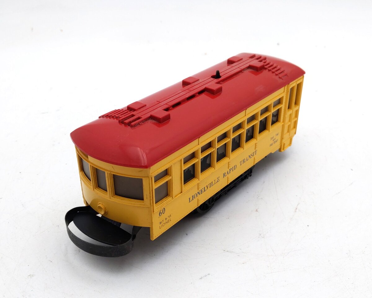 Lionel 60 Vintage O Lionelville Motorized Rapid Transit Trolley VG/Box