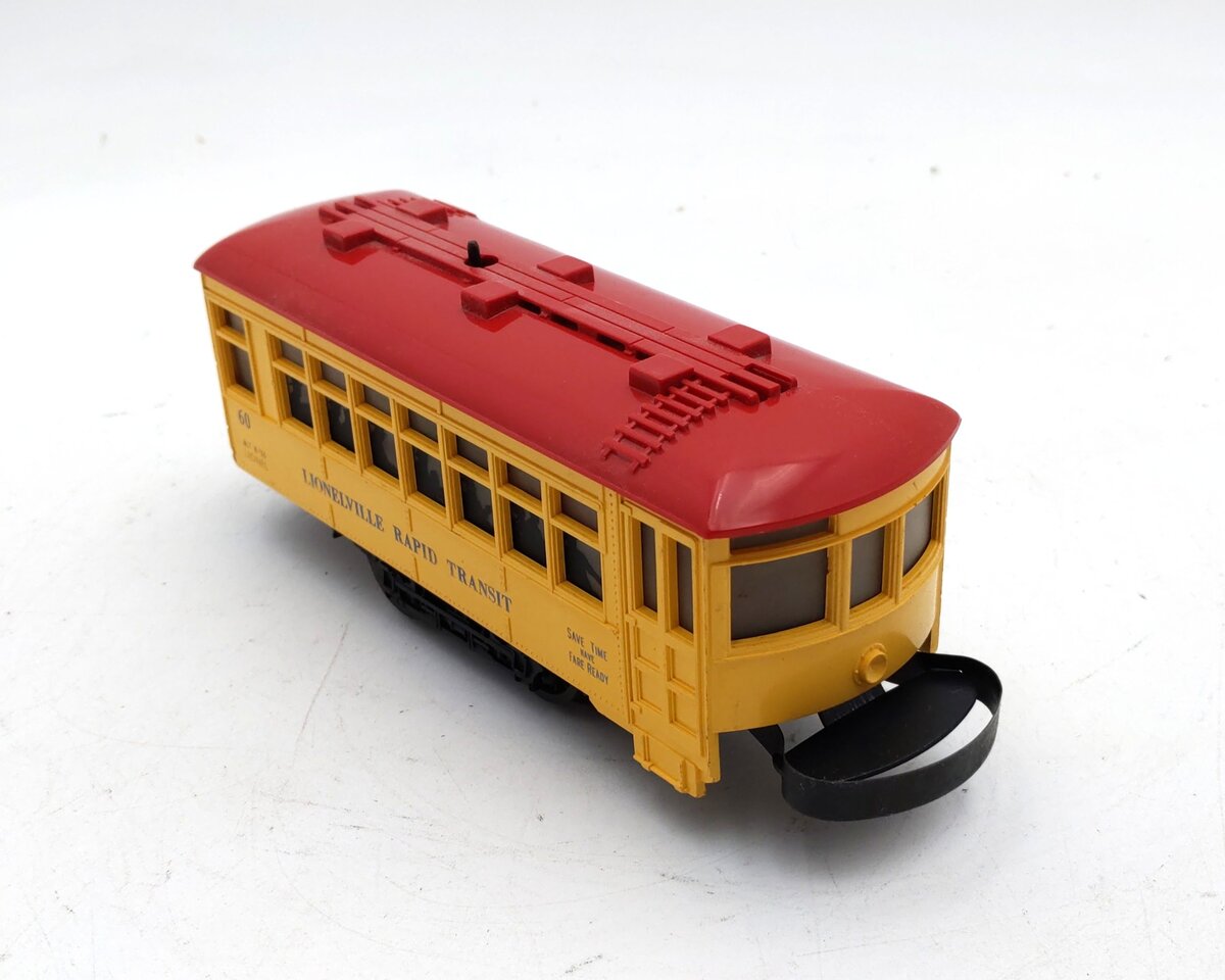 Lionel 60 Vintage O Lionelville Motorized Rapid Transit Trolley VG/Box