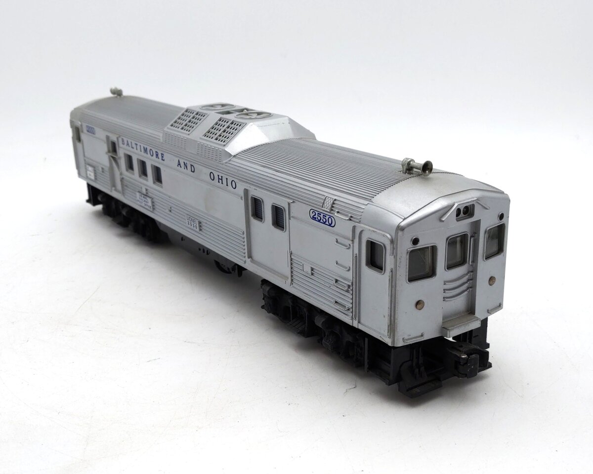 Lionel 2550 Vintage O Baltimore & Ohio RDC Budd Baggage Dummy Unit EX/Box