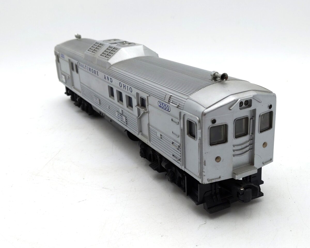 Lionel 2550 Vintage O Baltimore & Ohio RDC Budd Baggage Dummy Unit EX/Box