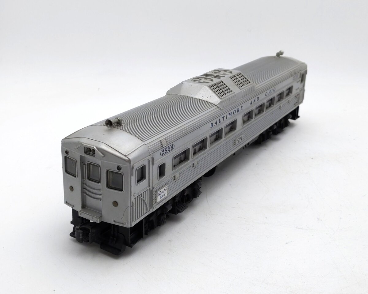 Lionel 2559 Vintage O Baltimore & Ohio RDC Non-Powered Passenger Car EX/Box