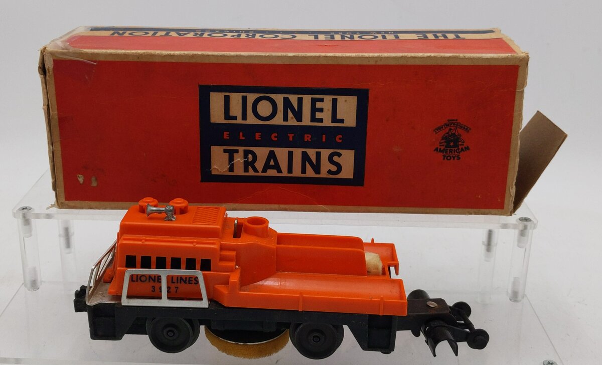 Lionel 3927 O Vintage Postwar Motorized Track Cleaner Car #3927 VG/Box