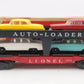Lionel 6414 Vintage O Evans Autoloader with 4 Cheapie Autos - Rare Version VG/Box