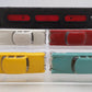 Lionel 6414 Vintage O Evans Autoloader with 4 Cheapie Autos - Rare Version VG/Box