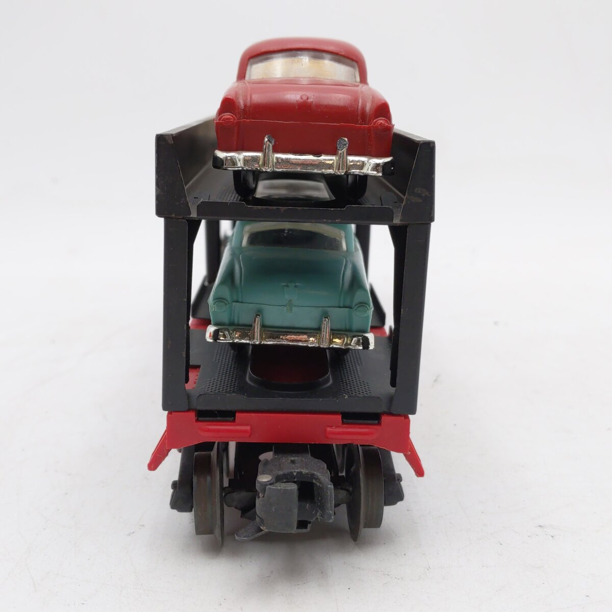 Lionel 6414 Vintage O Evans Autoloader with 4 Cheapie Autos - Rare Version VG/Box