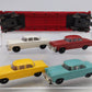 Lionel 6414 Vintage O Evans Autoloader with 4 Cheapie Autos - Rare Version VG/Box