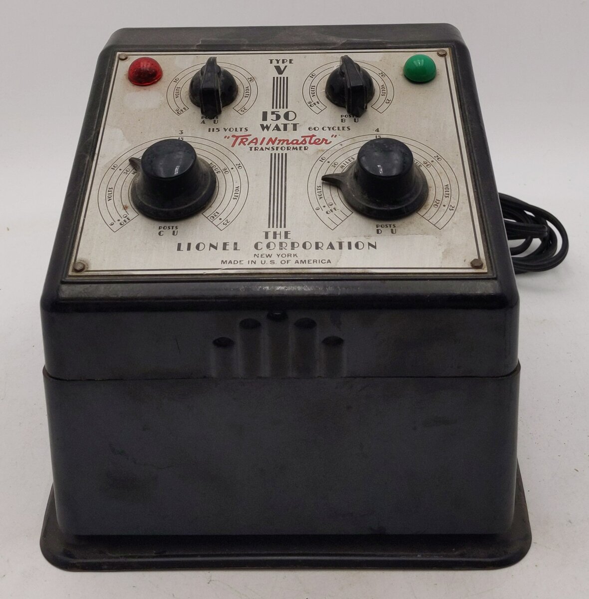Lionel V 150 Watt Vintage O 4 Train Transformer VG