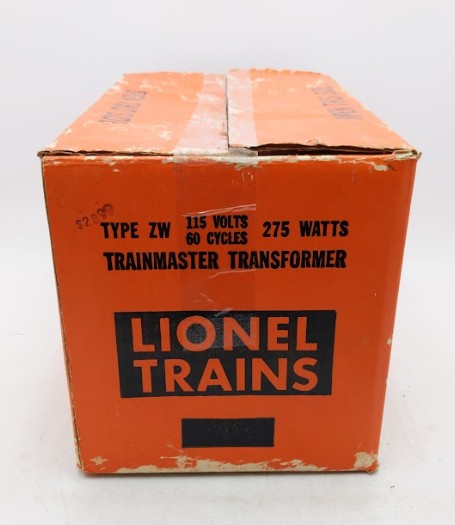 Lionel ZW O Gauge Vintage Trainmaster 275 Watt Transformer with Whistle VG/Box