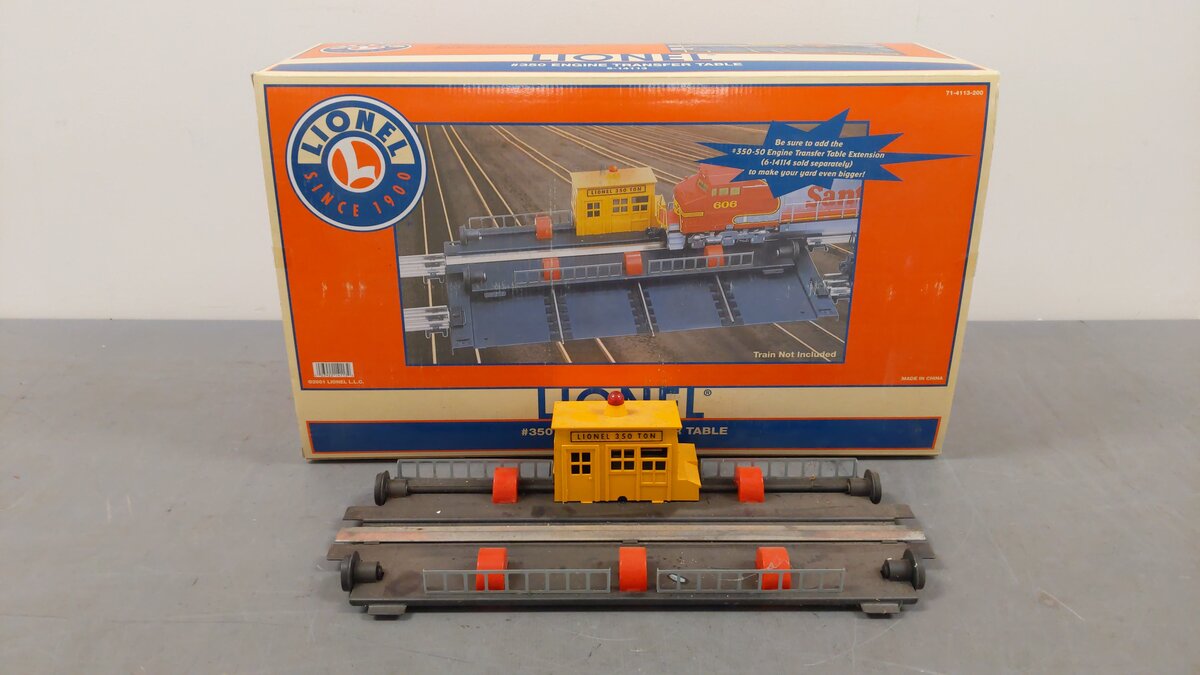Lionel 6-14113 Engine Transfer Table - Missing Base VG/Box