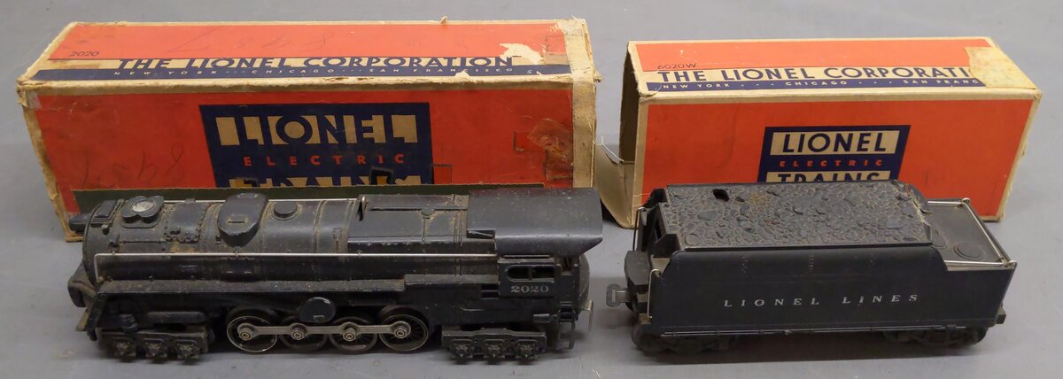 Lionel 2020 Vintage O 6-8-6 Steam Turbine Locomotive with 6020W Tender VG/Box
