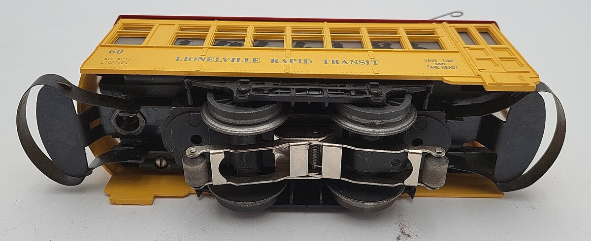 Lionel 60 Vintage O Lionelville Motorized Rapid Transit Trolley VG/Box