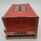Lionel 60 Vintage O Lionelville Motorized Rapid Transit Trolley VG/Box