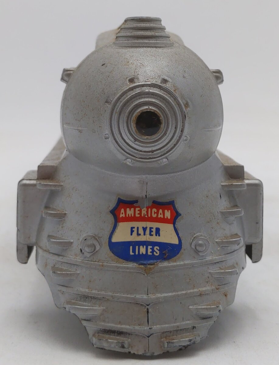 American Flyer 356 Vintage S Silver Bullet 4-6-2 Steam Locomotive & Tender VG