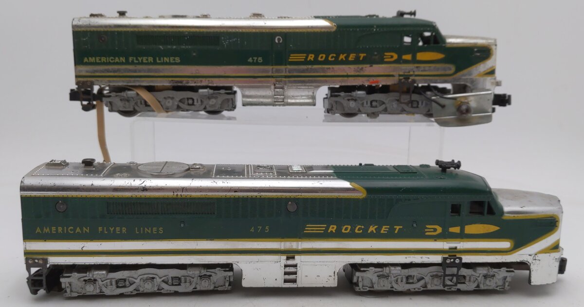 American Flyer 475 Vintage S Rocket PA-1 AA Diesel Locomotive Set