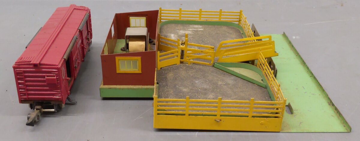 American Flyer 771 Vintage S Operating Cattle Stockyard With Stock Car 736 VG/Box
