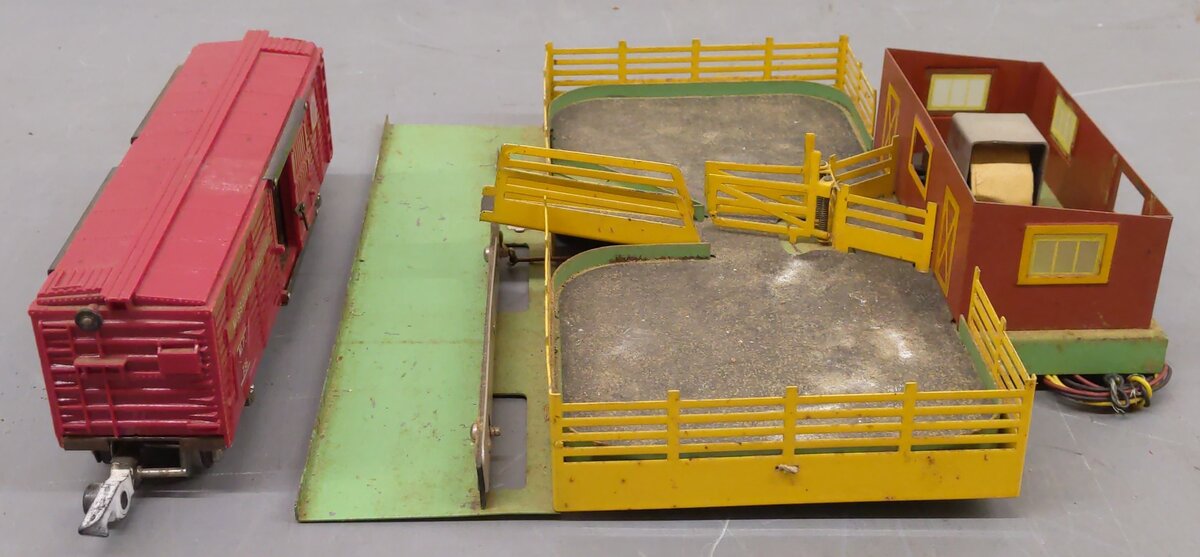 American Flyer 771 Vintage S Operating Cattle Stockyard With Stock Car 736 VG/Box