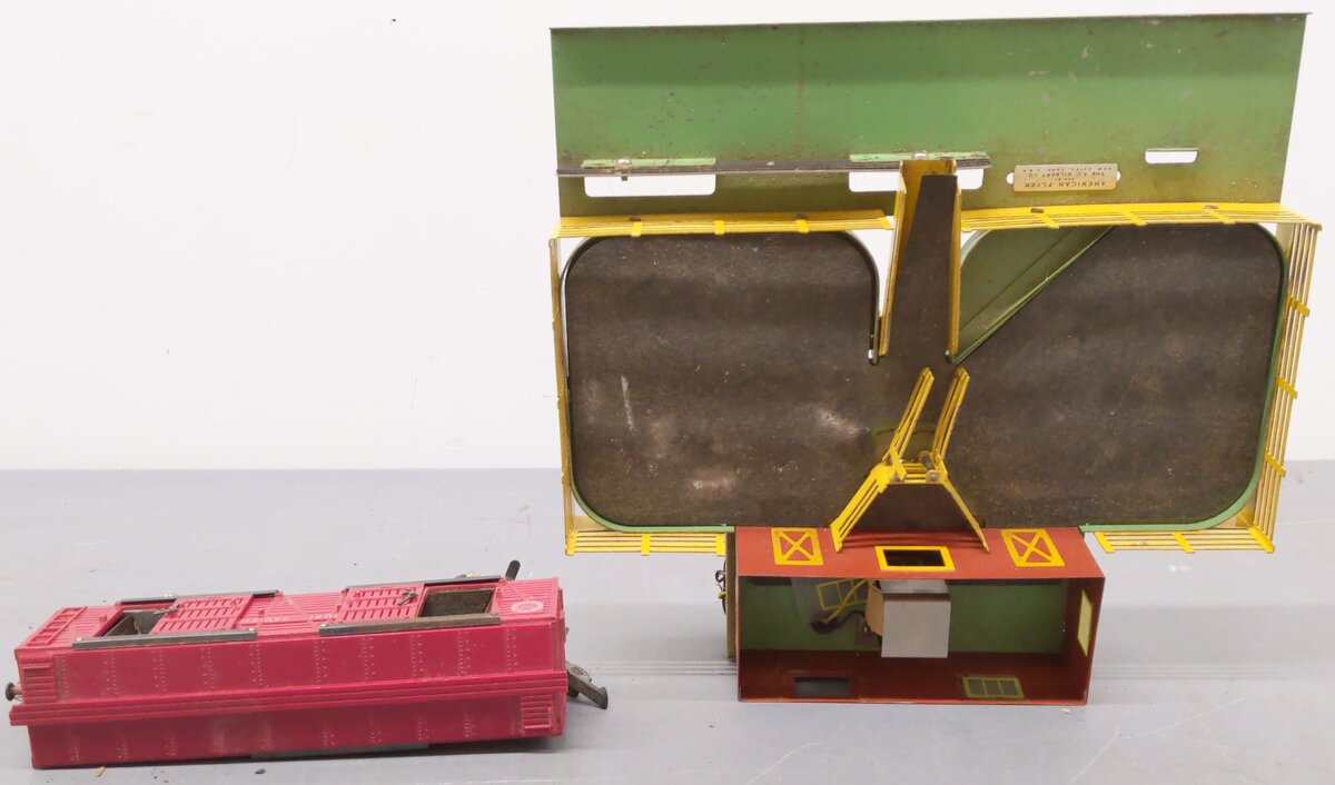 American Flyer 771 Vintage S Operating Cattle Stockyard With Stock Car 736 VG/Box
